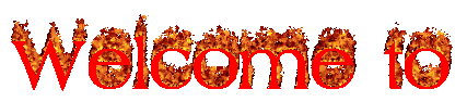 Flaming text that says 'Welcome to'